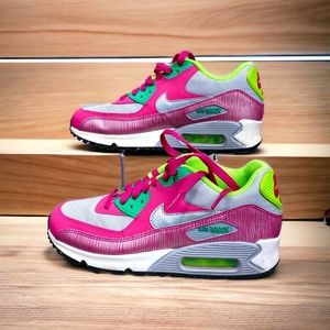 Nike Air Max 90 Wolf Grey/Flash Lime/Dark Green Grey Metallic Platinum